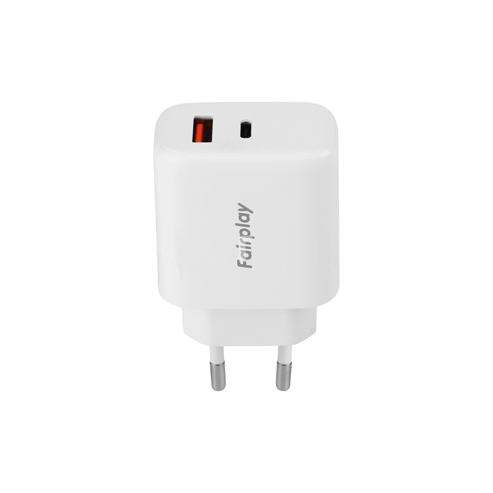 FAIRPLAY Chargeur 65W (USB-A + USB-C) - Charge Rapide | TEQITIZI