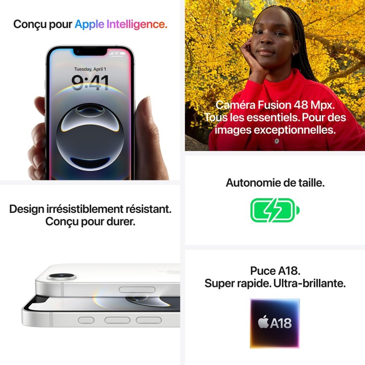 Apple iPhone 16e 128 Go Noir - Performances et Élégance | TEQITIZI