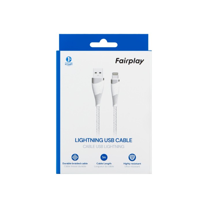 FAIRPLAY TORILIS Câble Lightning 1m