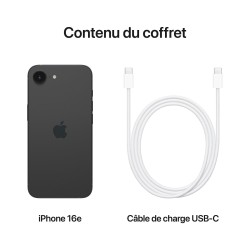 Apple iPhone 16e 128 Go Noir - Performances et Élégance | TEQITIZI