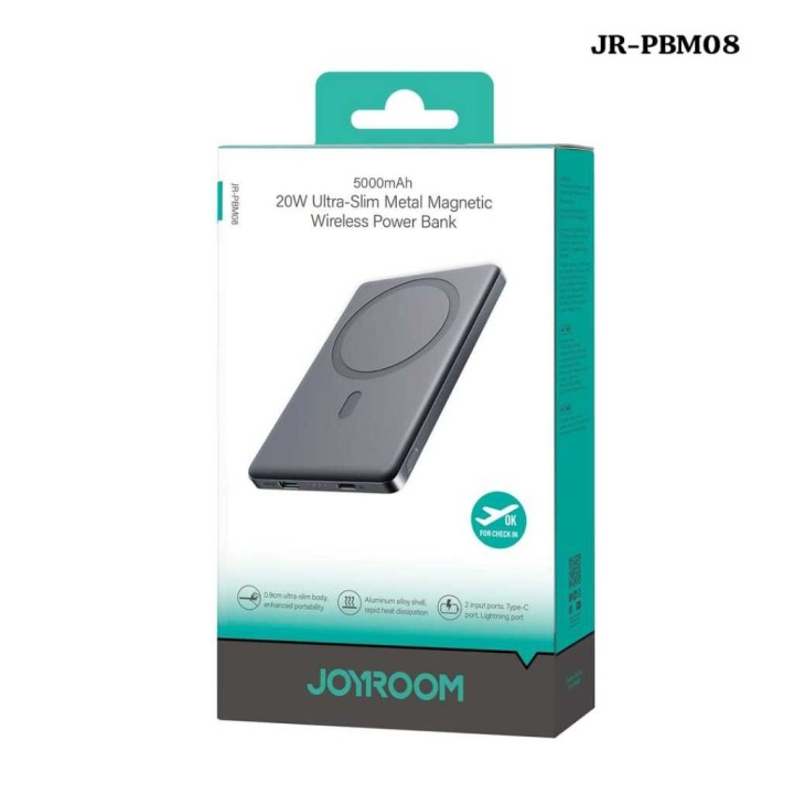 Joyroom JR‑PBM08 – Power Bank Wireless 5000 mAh 20 W | Teqitizi