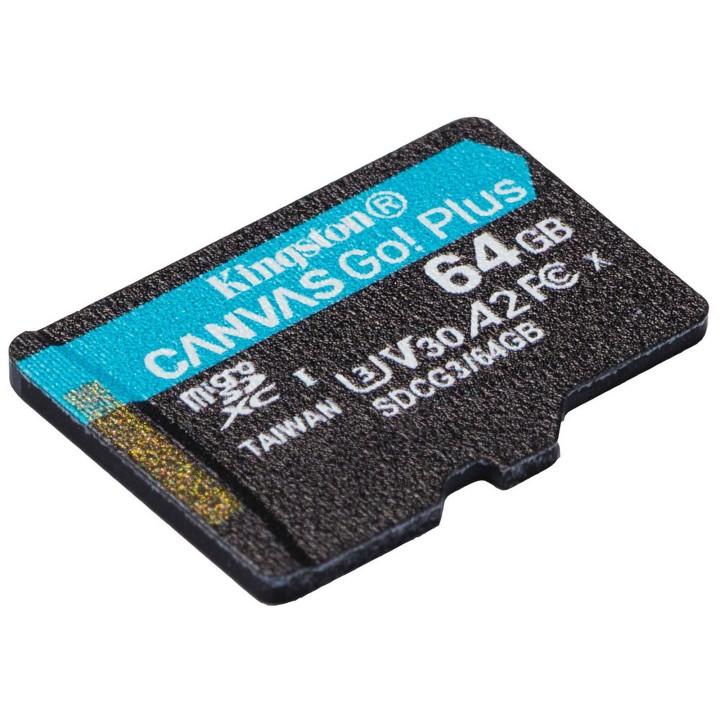 Kingston Canvas Go! Plus 64 Go (SDCG3/64GB) - MicroSDXC Ultra-Rapide & Robuste | TEQITIZI