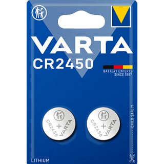 VARTA Pack 2 Piles Bouton Lithium CR2450