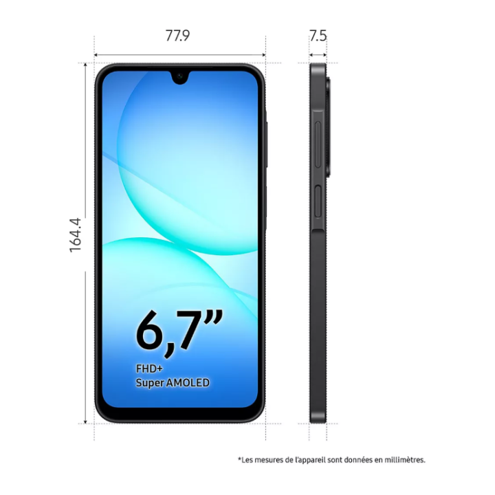 Samsung Galaxy A17 5G – Grand Écran AMOLED & OIS | Teqitizi