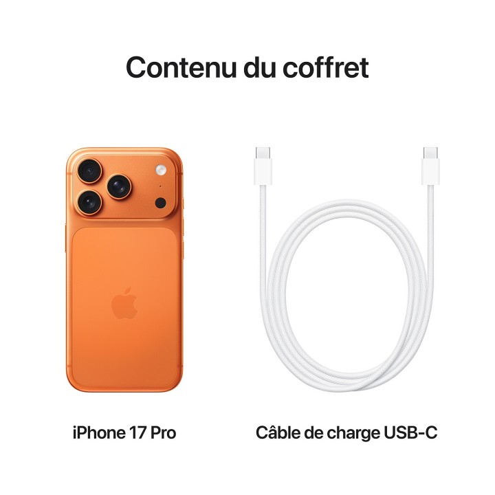 Apple iPhone 17 Pro Max 256 Go Orange Cosmique