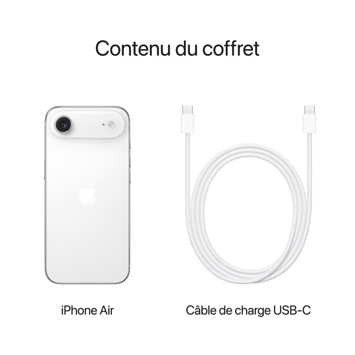 iPhone Air 256 Go Blanc Nuage | Léger, Fluide & Élégant | Teqitizi