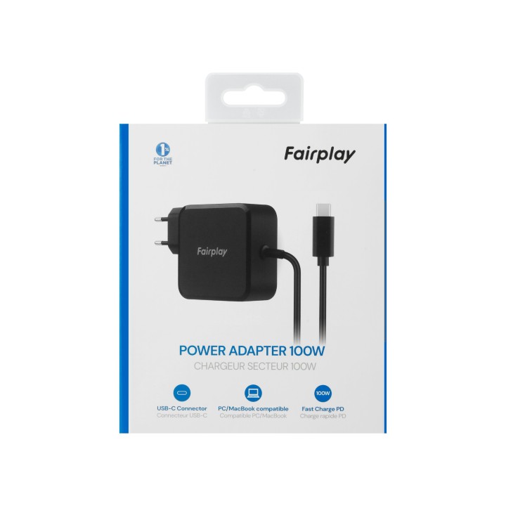 FAIRPLAY Chargeur USB-C GaN 100W