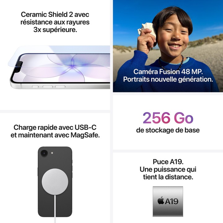 Apple iPhone 17e 256 Go Noir